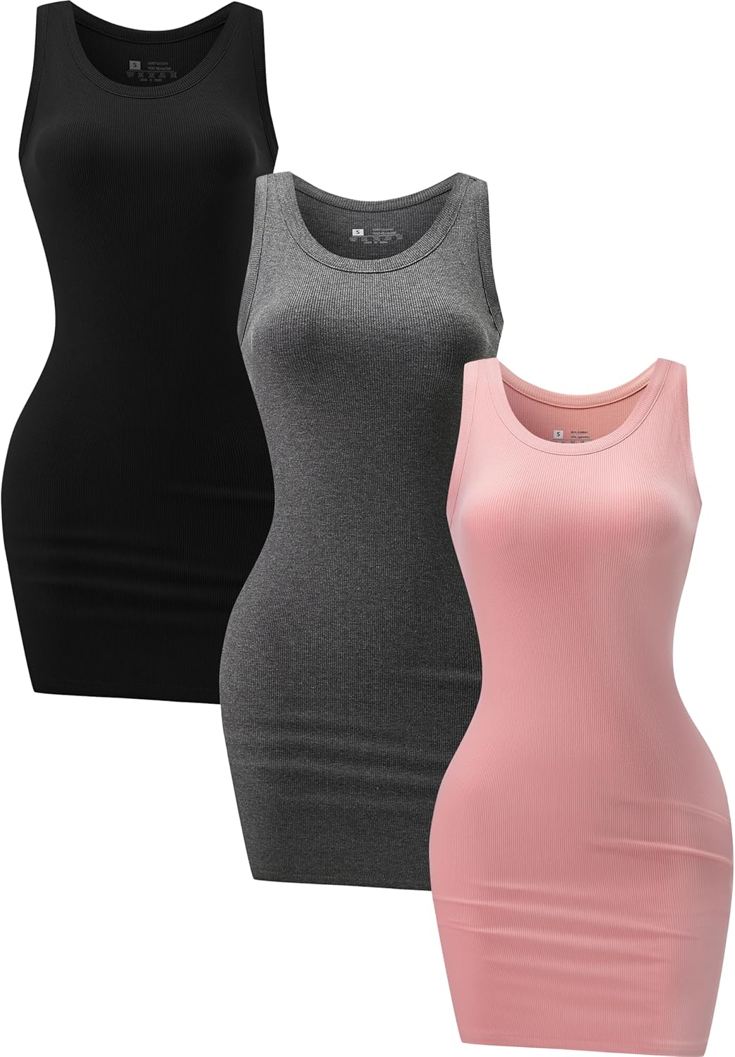3 Pack Summer Dresses for Women 2025 - Stylish Bodycon Mini