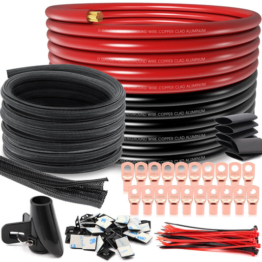 0 Gauge Amp Wire 40FT Battery Cable for Inverter and More
