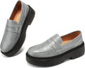 BEAUSEEN Women's Platform Chunky Penny Loafers (Style RQCW)