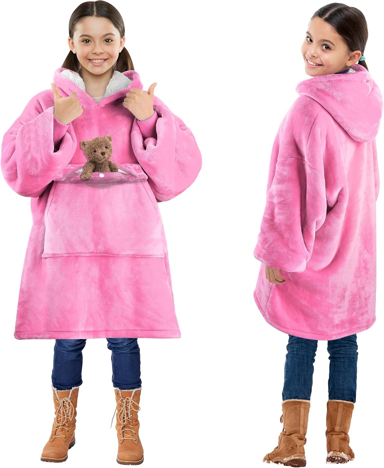 Solaris Kids Hoodie Blanket - Cozy Sherpa Fleece