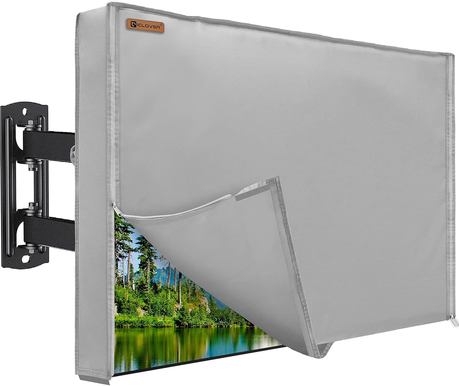IC ICLOVER Outdoor TV Cover for 60-65ft TVs with Zipper Access