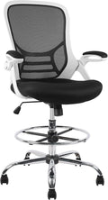 HYLONE Drafting Chair Tall Office Mesh Stool - Adjustable Comfort