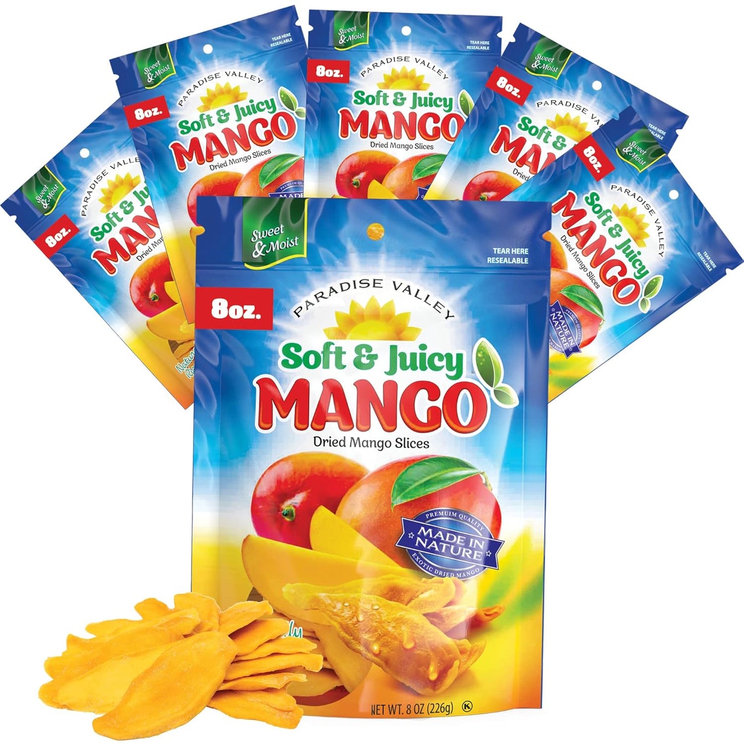 Dried Mango Slices - Delicious Low Sugar Snack for Health
