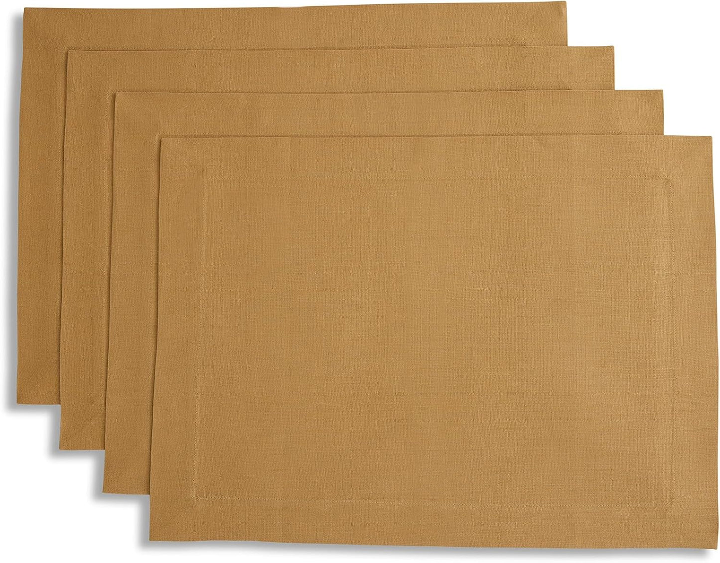 Solino Home Linen Placemats Set of 4 for Thanksgiving Dining