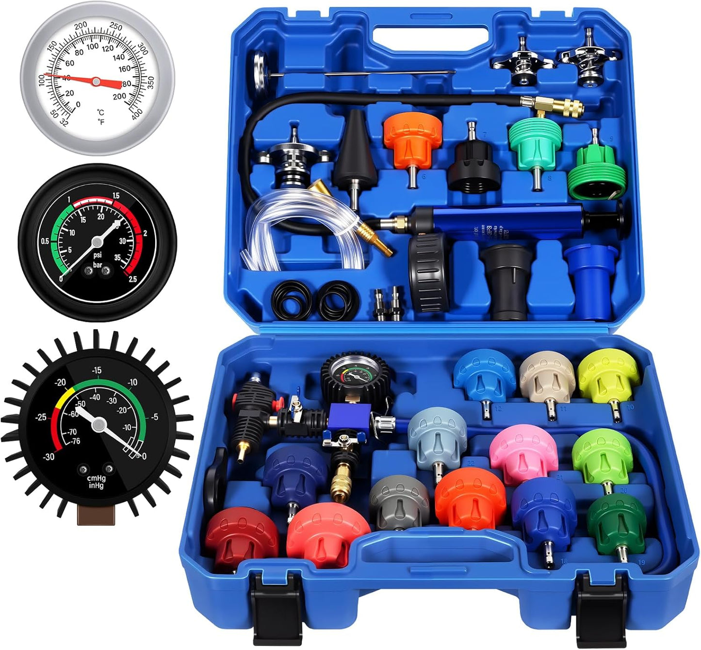 31PCS Coolant Pressure Tester Kit for Automotive Cooling Systems