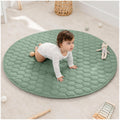 Comfy Cubs Round Kids Play Mat 48 in - Quilted Soft Play Surface