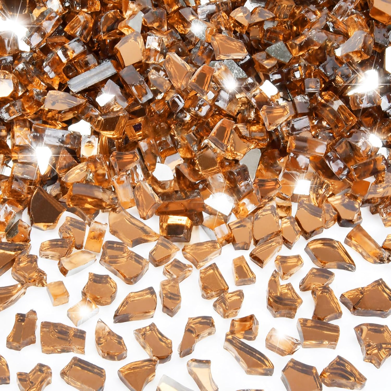 GasSaf 1/4 Inch Fire Glass for Fire Pit and Fireplace Use