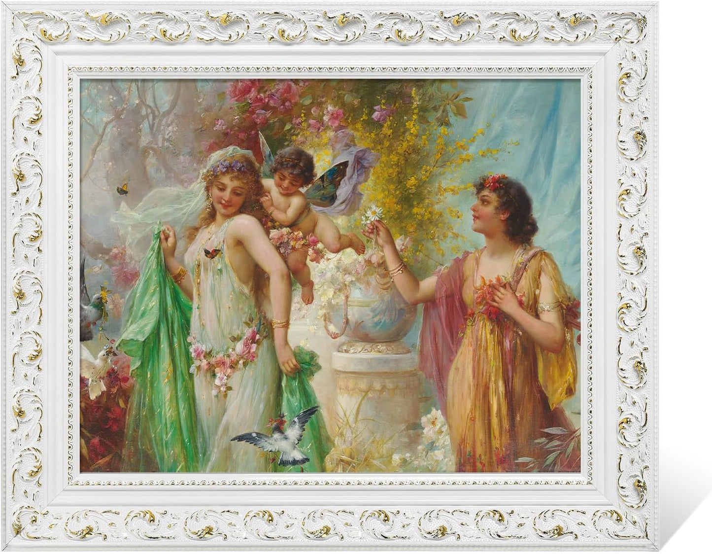 DIY Wood Frame for 20x24 Stretched Canvas Paintings - Retro Style