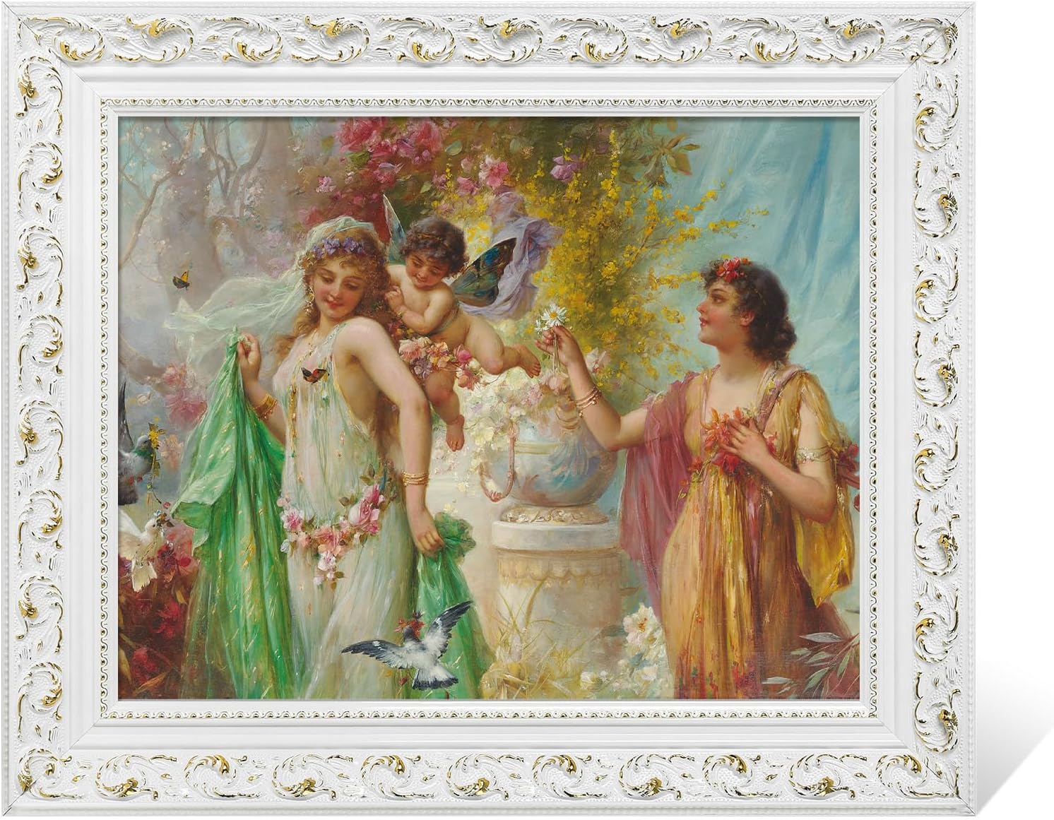 DIY Wood Frame for 20x24 Stretched Canvas Paintings - Retro Style
