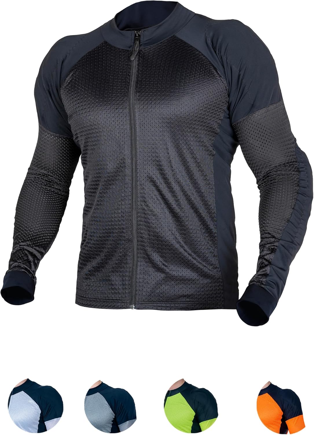 WICKED STOCK Mesh Armored Motorcycle Shirt for Summer Riding