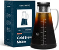 Cold Brew Coffee Maker Pitcher 1.5L - Smooth, Low-Acid Iced Coffee