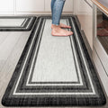 KIMODE Anti Fatigue Kitchen Mat Set 20x47 + 20x32 - Cushioned Comfort