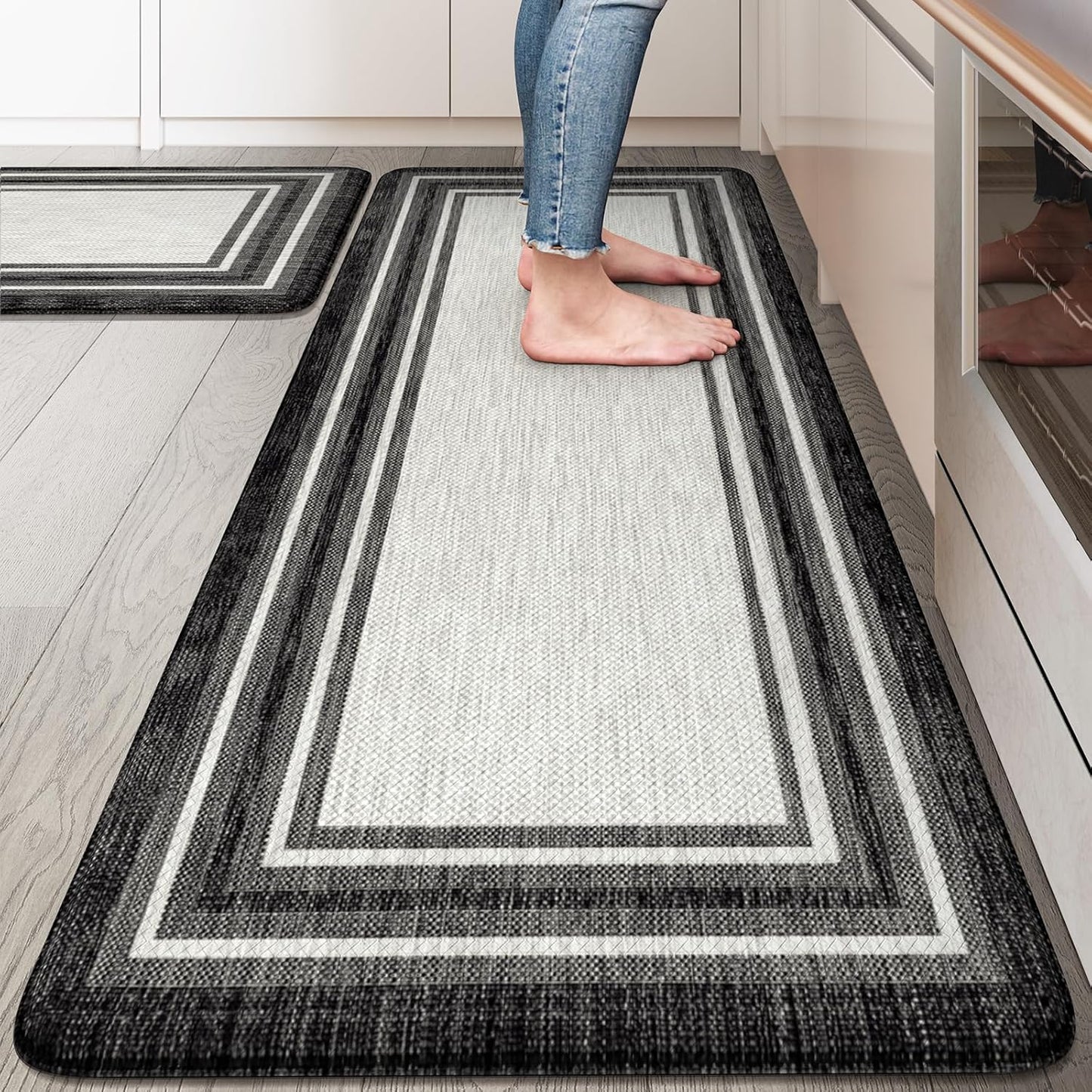 KIMODE Anti Fatigue Kitchen Mat Set - Cushioned Comfort Rugs