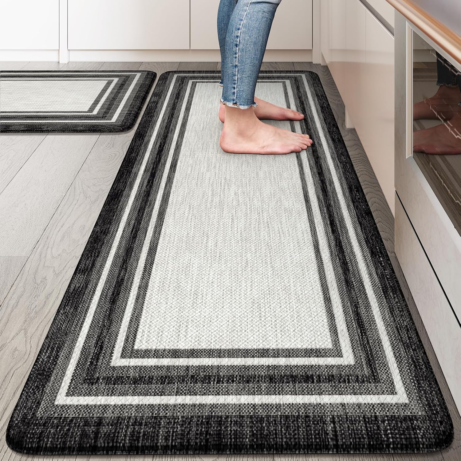 KIMODE Anti Fatigue Kitchen Mat Set - Cushioned Comfort Rugs