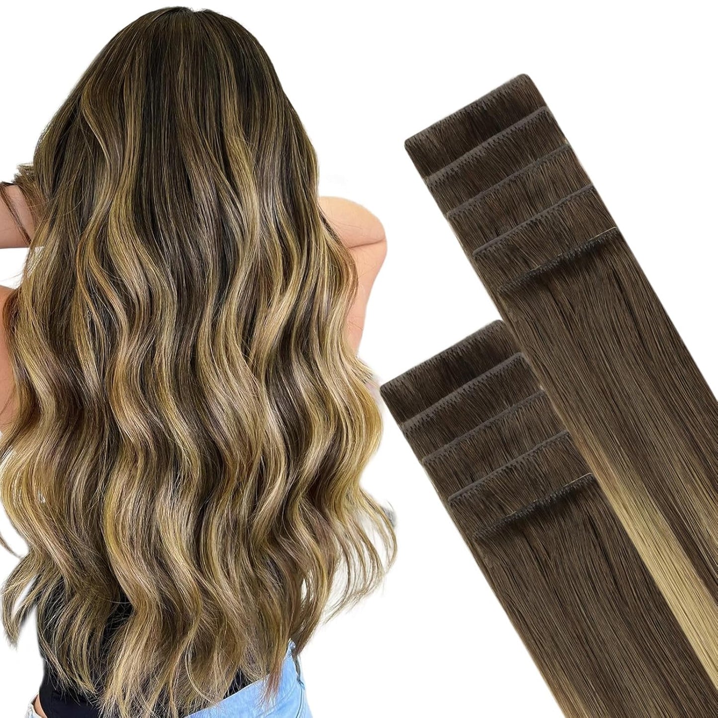 GOO GOO Invisi Edge Tape in Hair Extensions for Natural Look