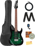 Ibanez GRX70QA RG Gio Electric Guitar Bundle - Versatile Rock
