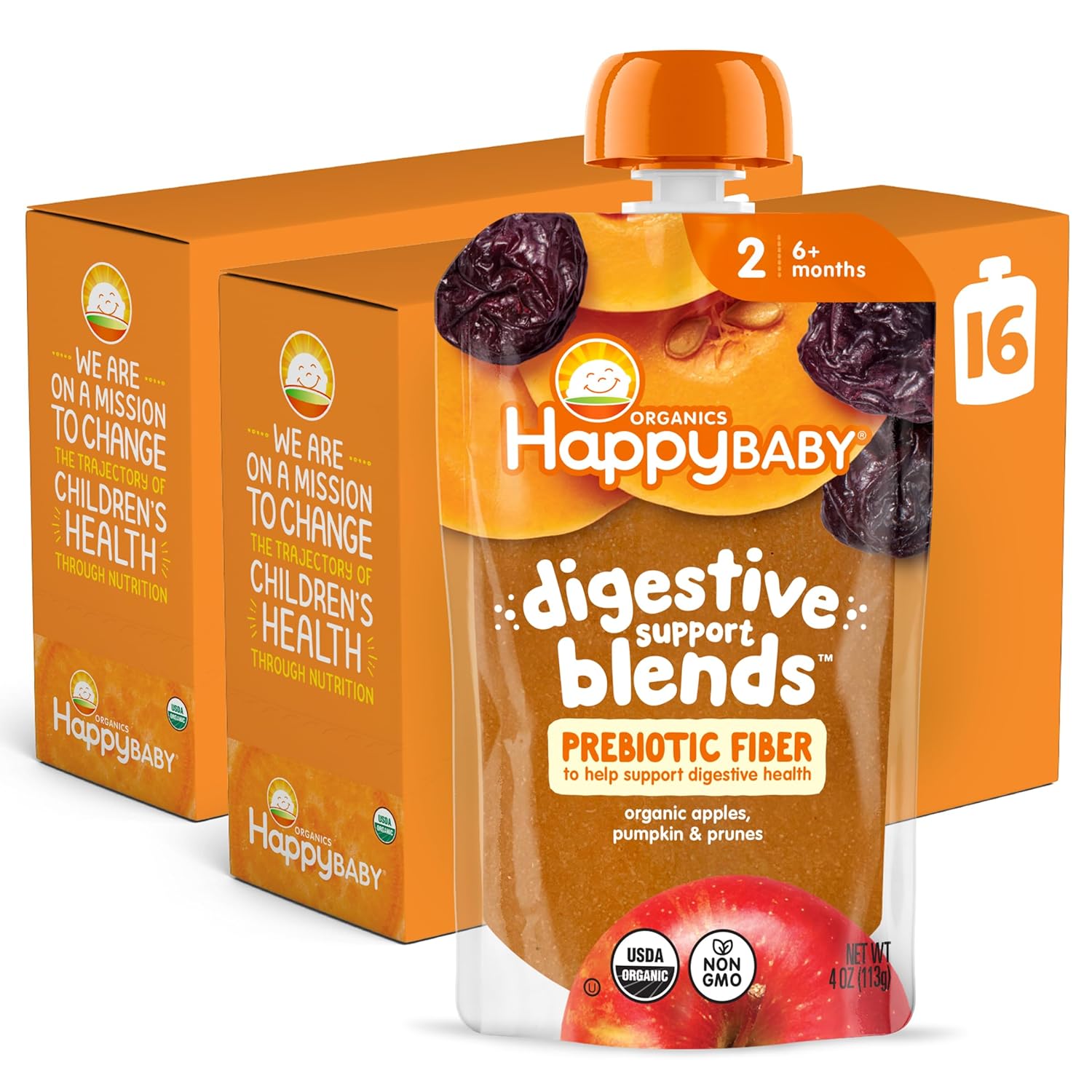 Happy Baby Digestive Support Blends for Stage 2 Baby Food