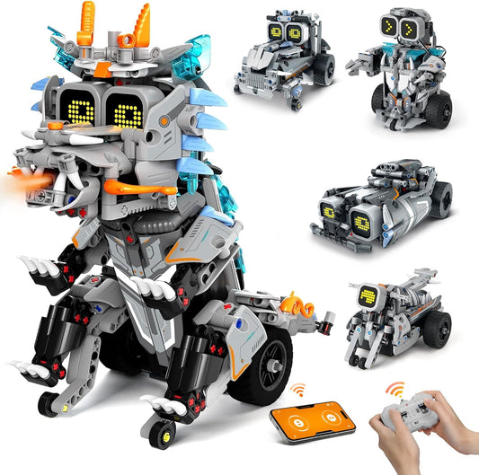 AoHu 646-Piece Coding Dinosaur Robot Kit