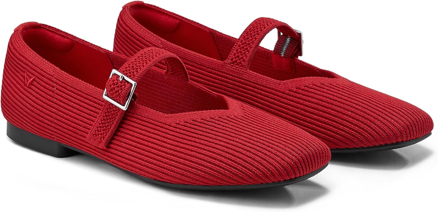 VIVAIA Margot Mary Jane Flats for Women - Comfortable Slip-On Shoes