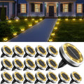 Solar Ground Lights 18 Pack - Bright, Durable Pathway Lighting