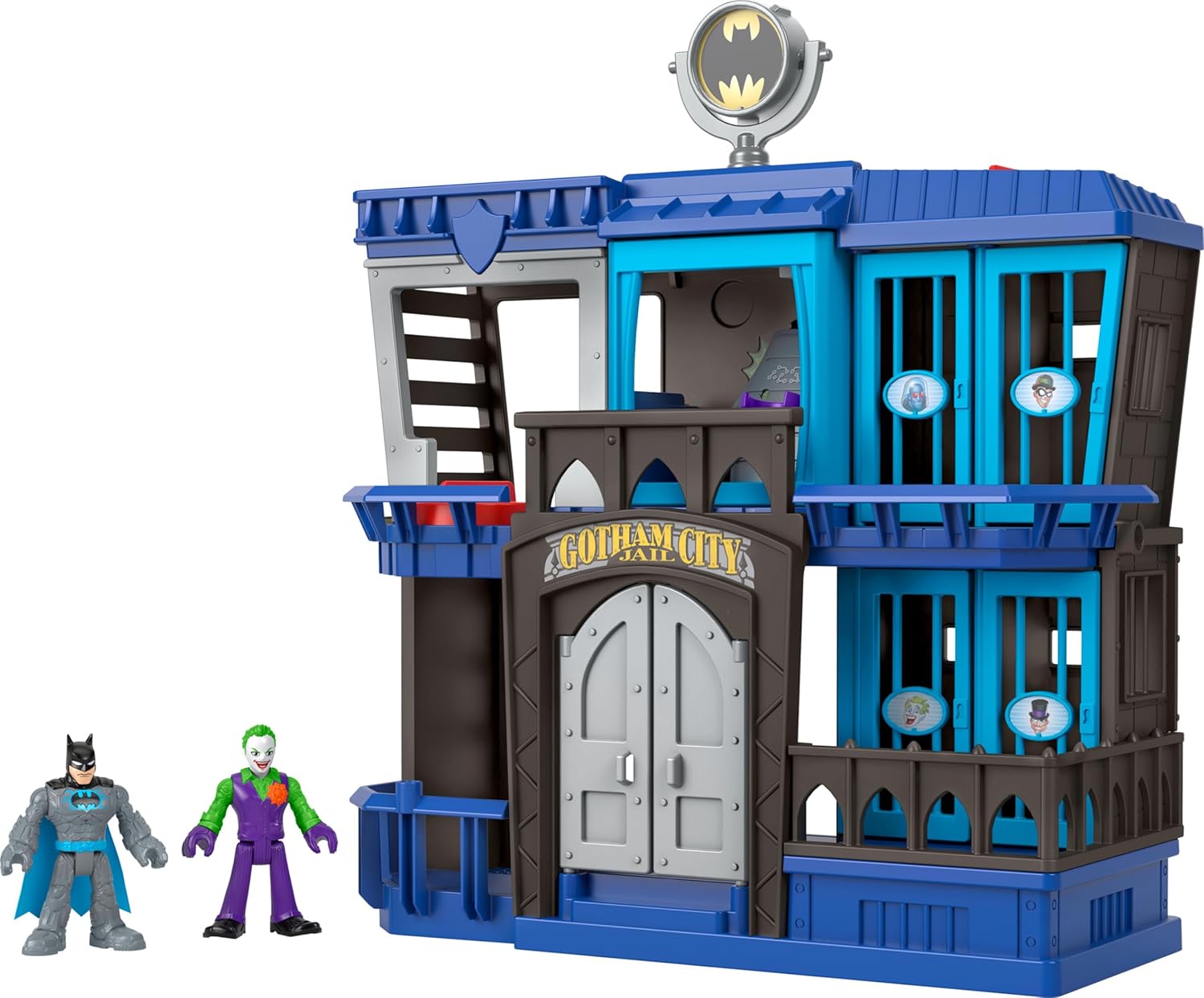 Imaginext DC Super Friends Batman Toy Gotham City Jail Playset