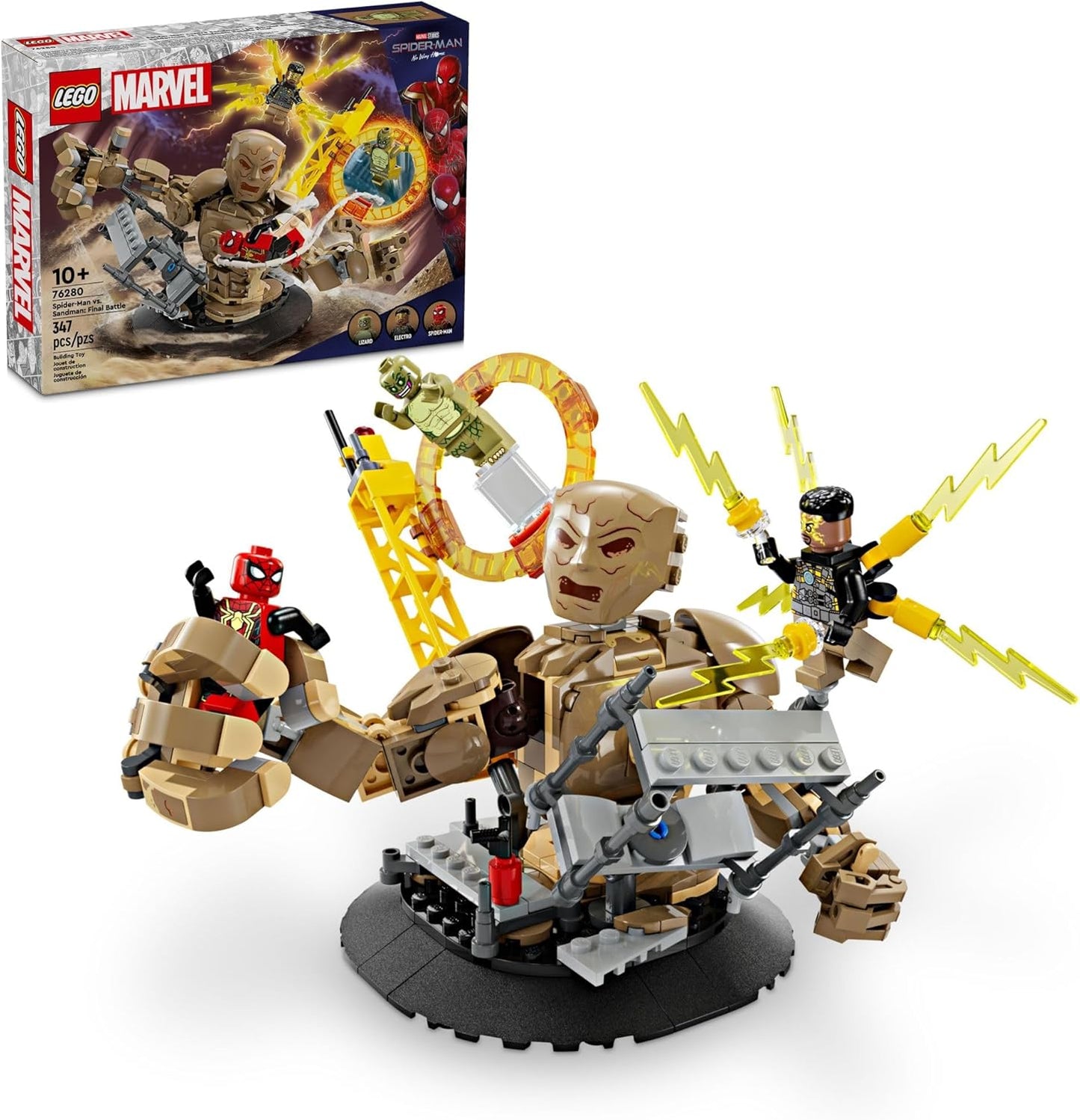 LEGO Marvel Spider-Man vs. Sandman Building Toy for Kids