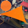 Custom Size 12ft x 14ft x 18.4ft Orange Triangle Sun Shade Sail