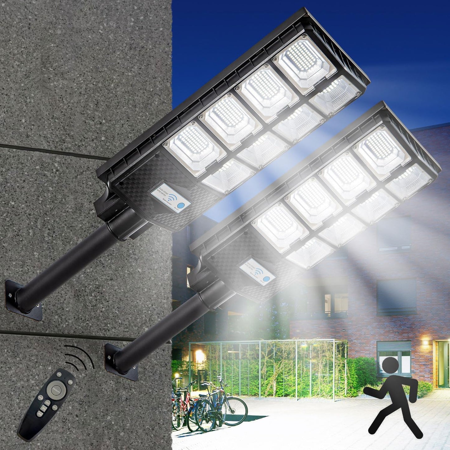 Waterproof Solar Lights Outdoor for Patio & Yard - 2 Pack