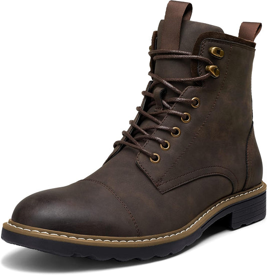 Vostey Mens Boots Motorcycle Casual Chukka Boots for Men