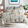 ECOCOTT Floral Duvet Cover Set Queen Size for Cozy Bedding