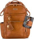 Itzy Ritzy Boss Plus Baby Backpack Diaper Bag in Cognac Color