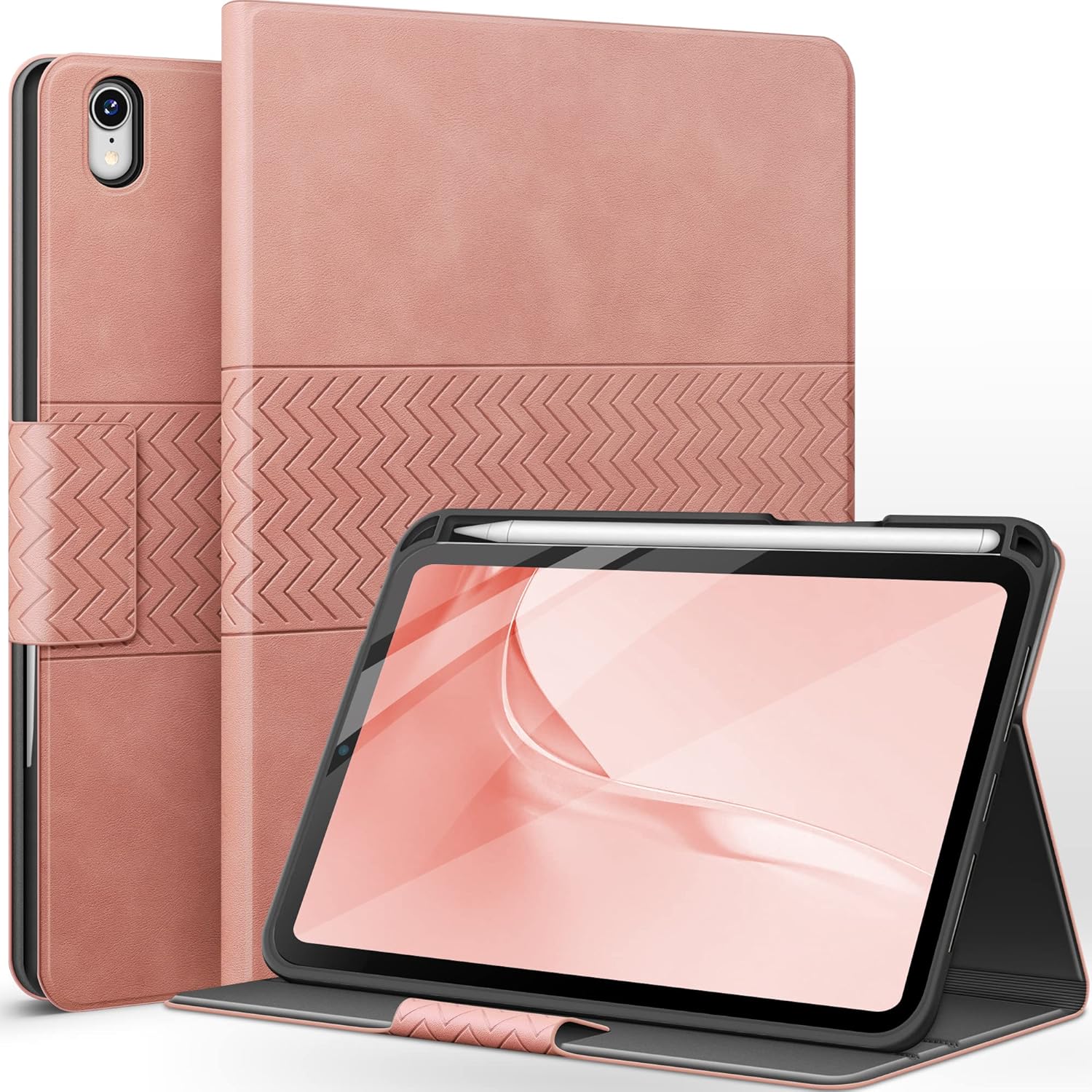 iPad mini 6 Case with Pencil Holder and Multiple Viewing Angles