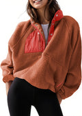 Womens Lightweight Fleece Pullover Jacket Cropped - Cozy Layering