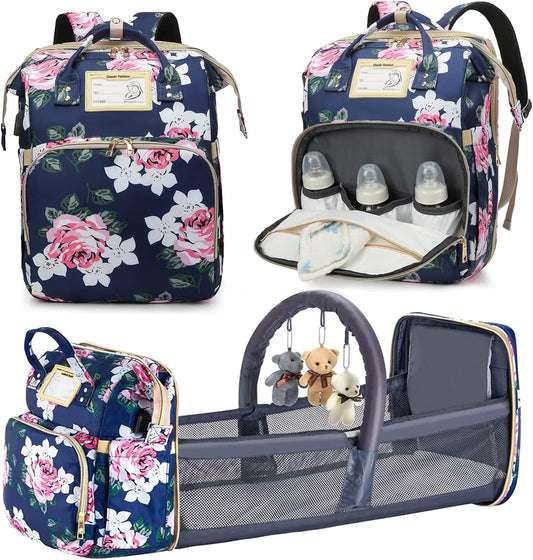 3-in-1 Diaper Bag Backpack: Spacious & Convenient