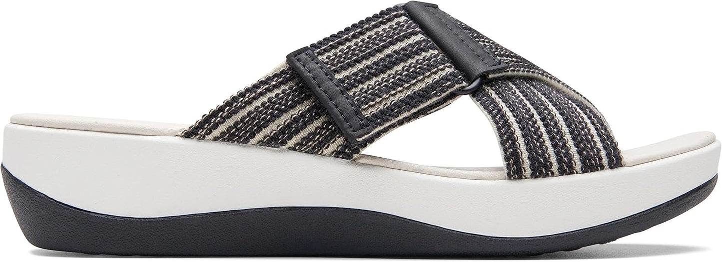 Clarks womens Arla WaveSlide Sandal for Ultimate Comfort