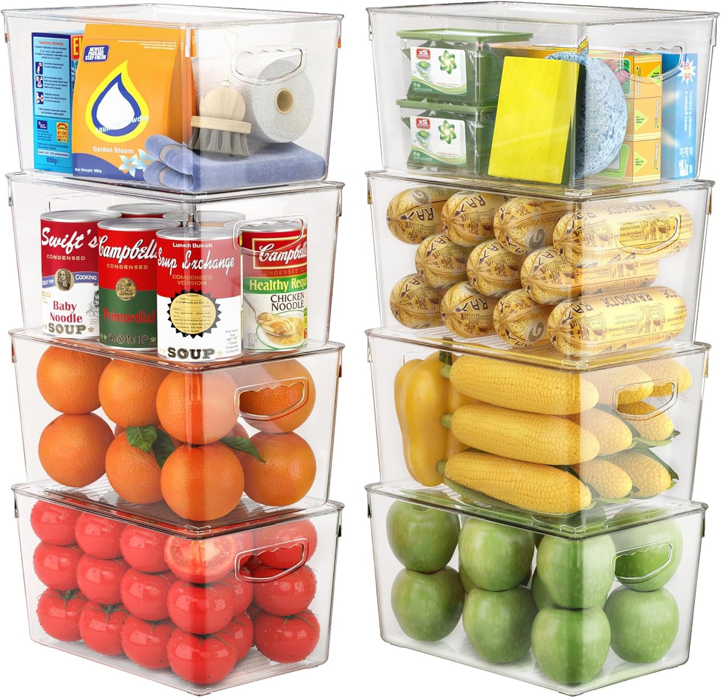 Clear Storage Bins with Lids - Perfect for Home Organization