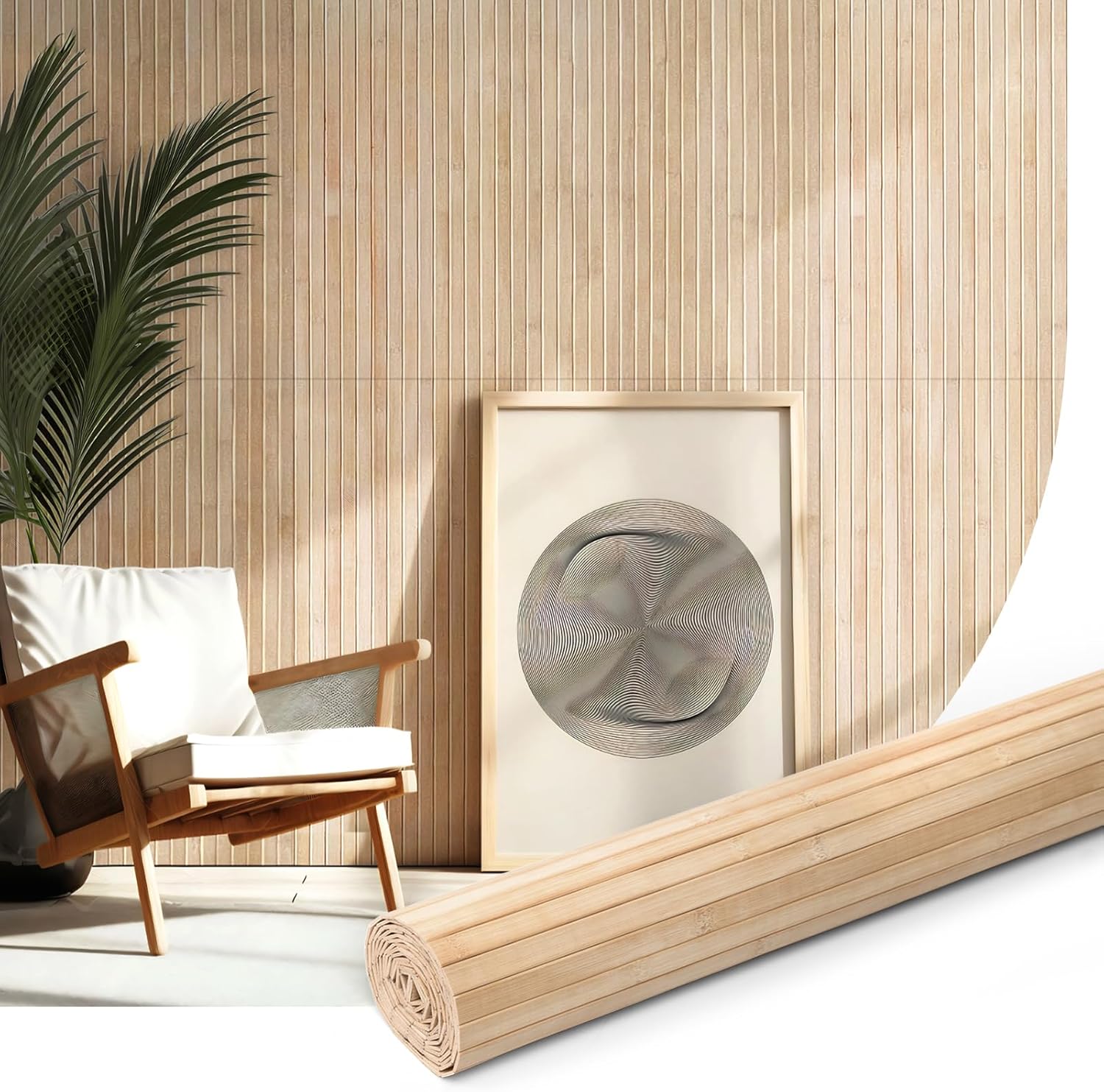 Natural Bamboo Wall Panel for Elegant Interior Decor Solutions