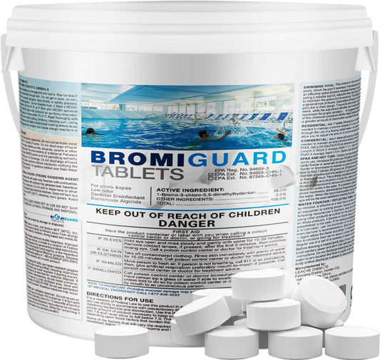 Bromine Tablets for Spa and Pool - 10 lbs of Quality Disinfection