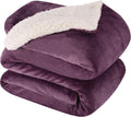 King Size Sherpa Blanket - Soft Reversible Fleece Throw for Bed