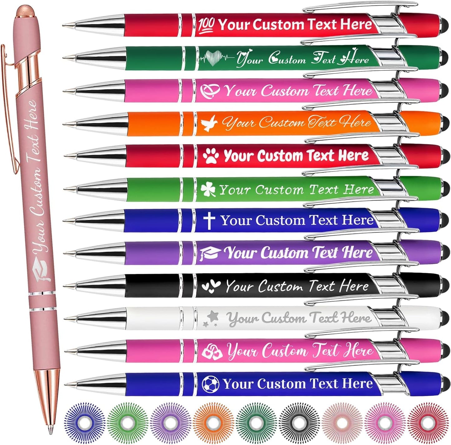 500 Personalized Custom Pens for Engraving and Gifts