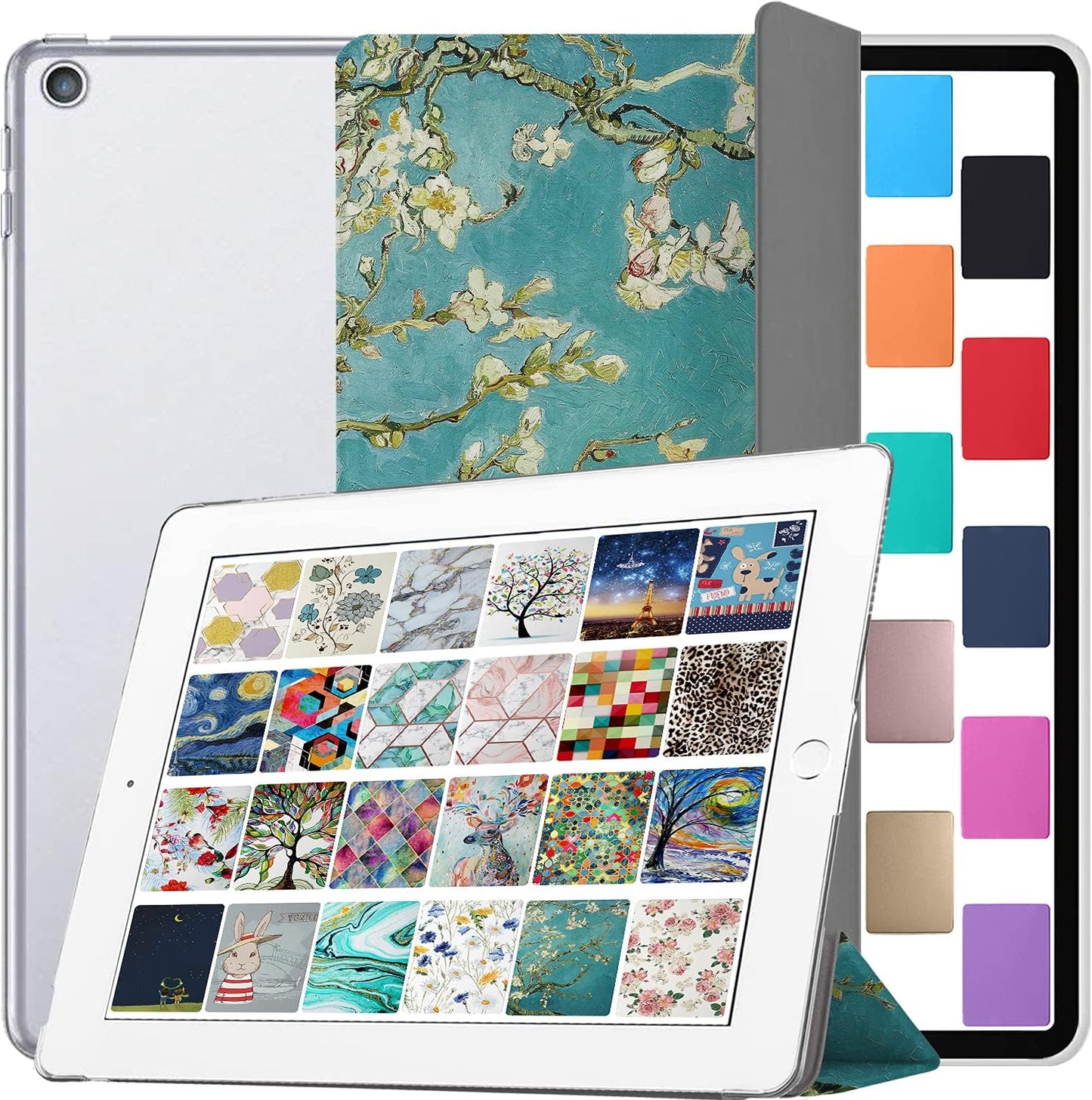 DuraSafe Cases iPad 9.7 Inch Cover with Translucent Frosted Back