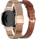 Stylish Milanese & Leather Band for Garmin Lily2
