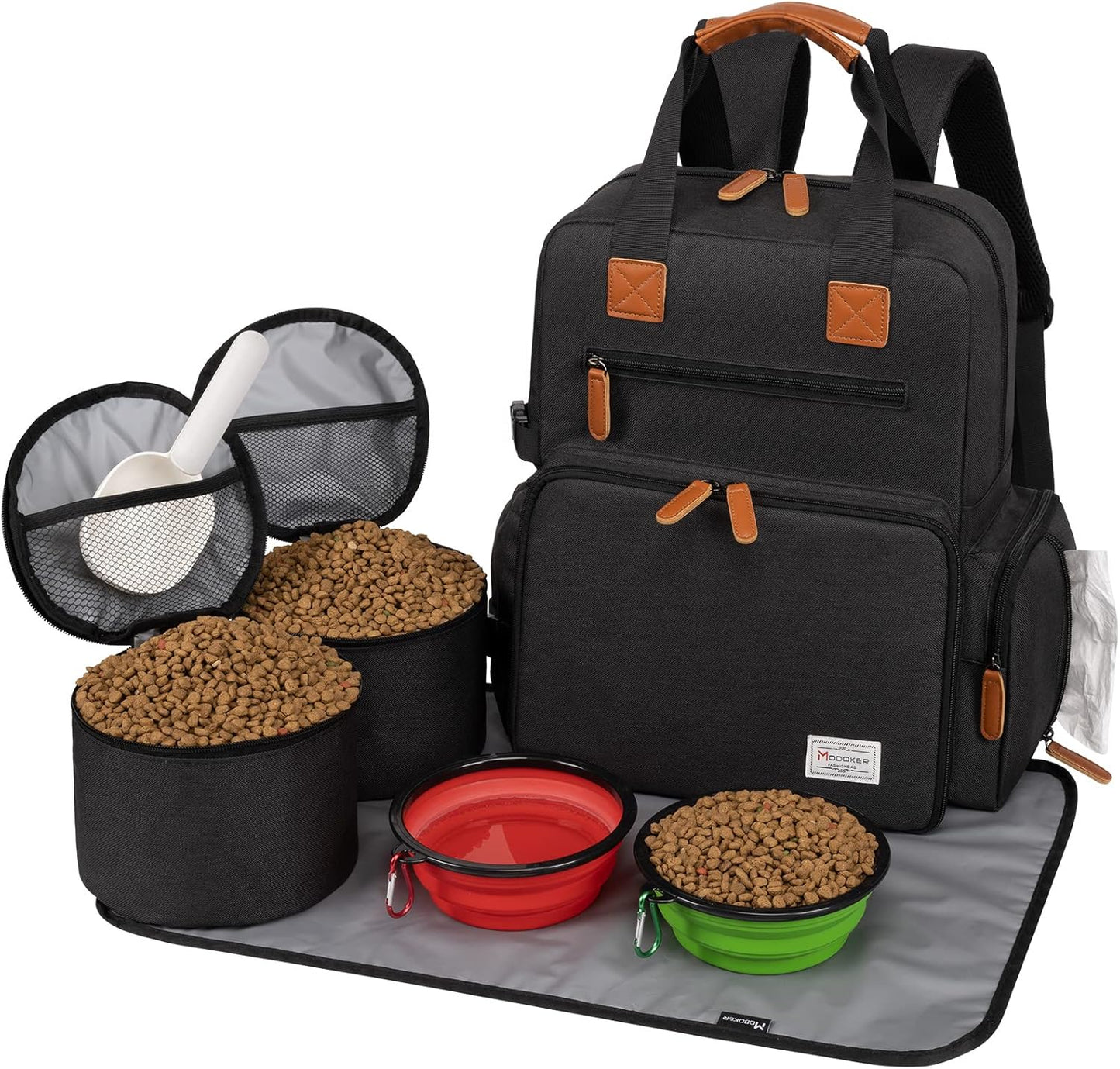 Modoker Dog Travel Bag - Airline Approved Pet Backpack Organizer