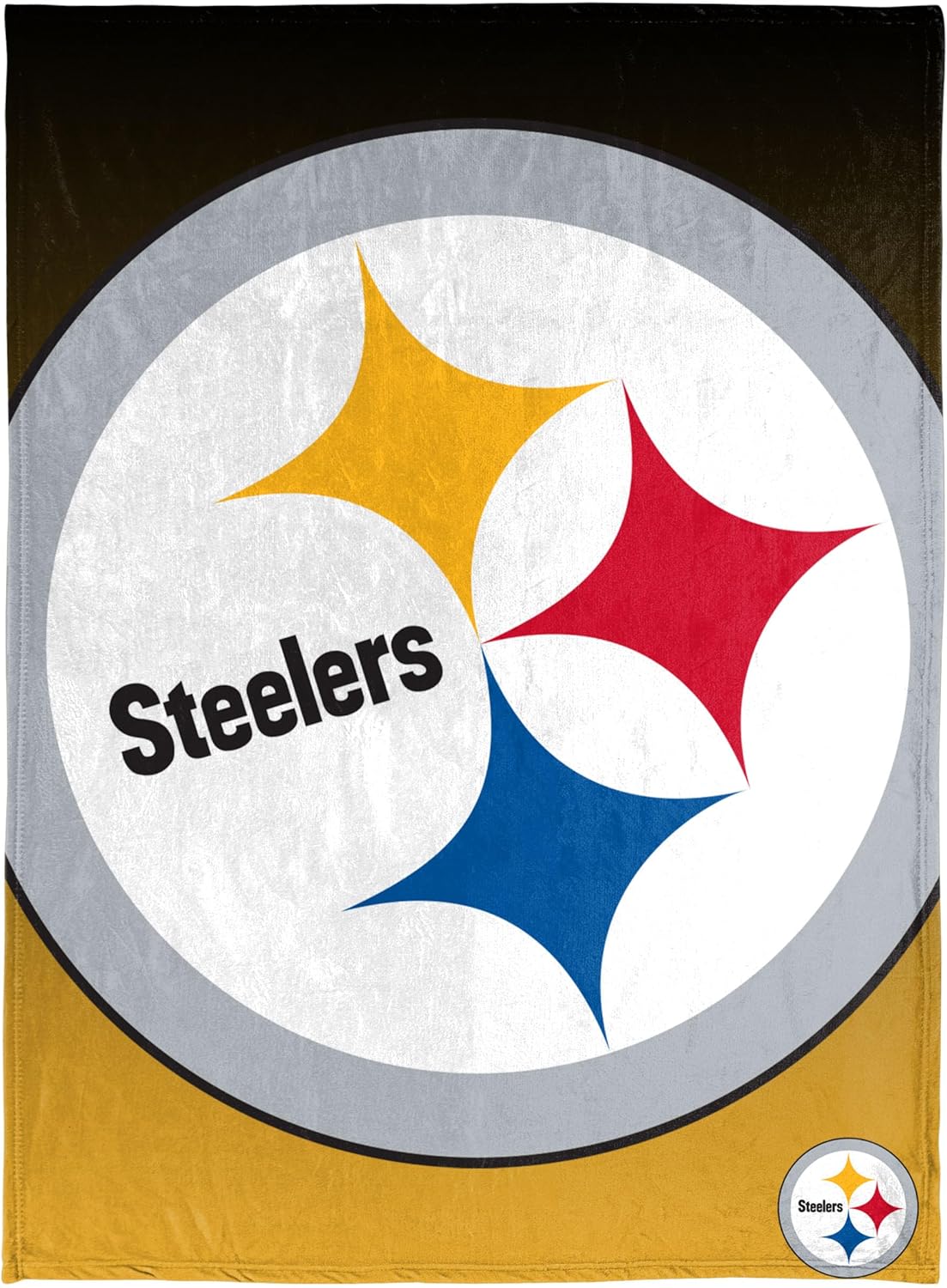 FOCO NFL Micro Raschel Throw Blanket for Pittsburgh Steelers Fans