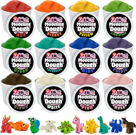 Hygloss Play Modeling Dough for Kids - Safe Non-Toxic Fun