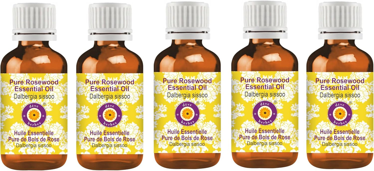 Deve Herbes Pure Rosewood Essential Oil for Skin and Hair Care
