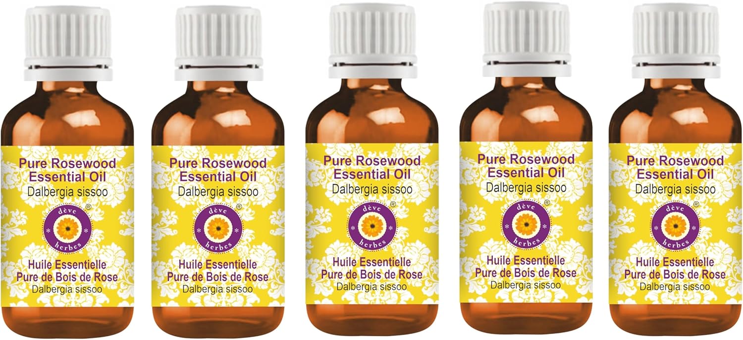 Deve Herbes Pure Rosewood Essential Oil for Skin and Hair Care