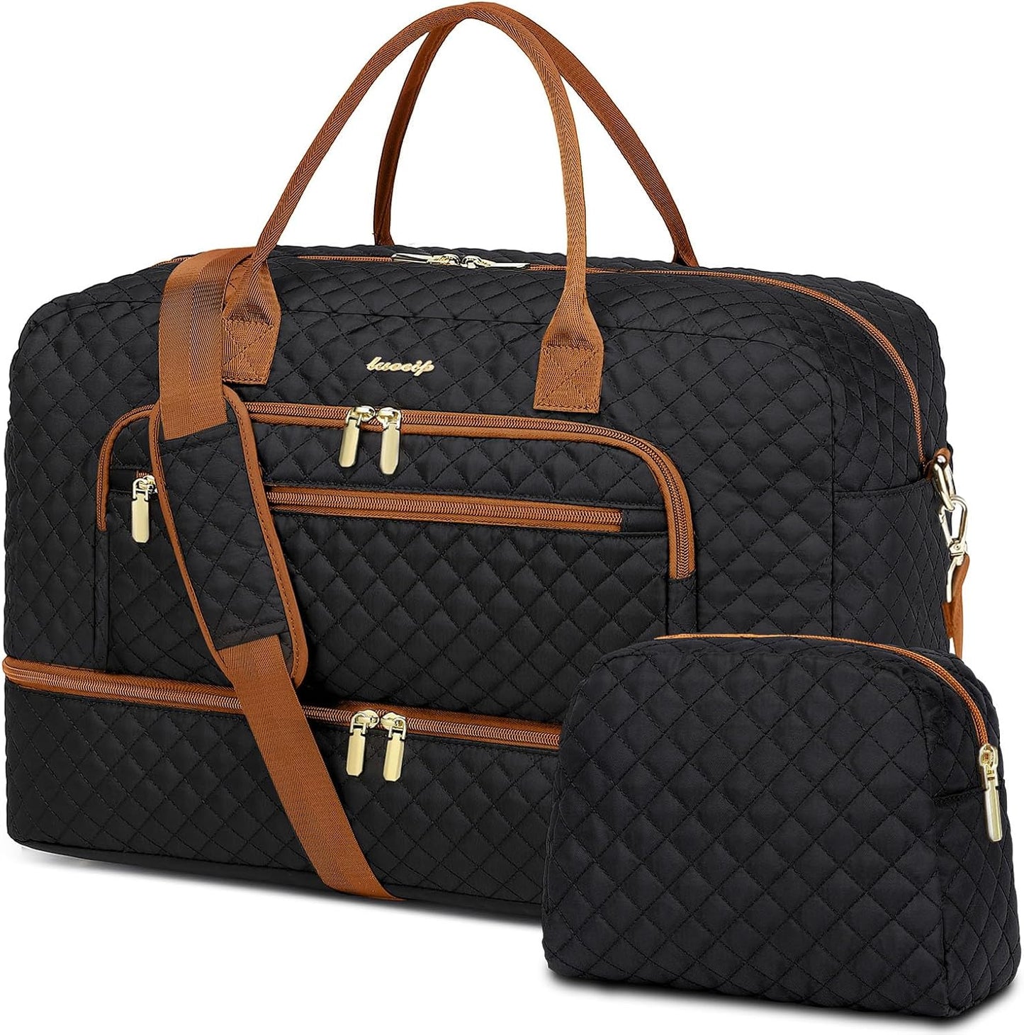Travel Duffle Bag Weekender for Women with Shoe Compartment