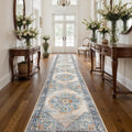 Washable Runner Rug 3x16 - Non Skid 3 ft x 16 ft Runner for Hallway