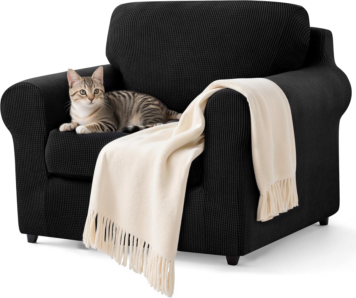 SUBRTEX 3 Pieces Stretch Sofa Slipcover Sets for Oversize Sofa